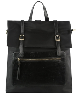Ladies Convertible Backpack CMS037 BLACK